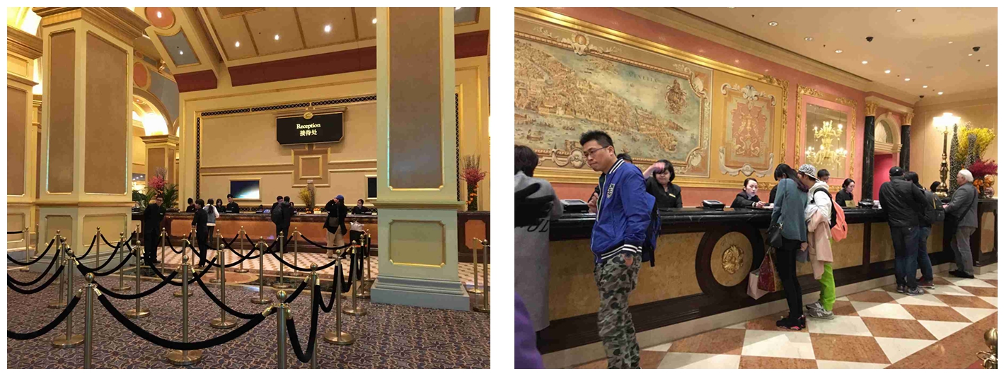 澳门威尼斯人酒店前台 Venetian Macao Reception